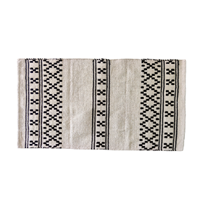 พรมปูพื้นทรงเรขาคณิตทำจากผ้าฝ้าย100% ทำด้วยมือพรมเช็ดเท้าพรมปูเรียบพรมปูพื้นหน้าประตูกันลื่นสำหรับใส่ในบ้านเหมาะสำหรับใส่ไปปิคนิคกอล์ฟ - Product Image 1