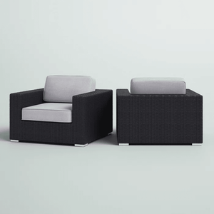 Chaise de patio entièrement assemblée avec coussins confortables, pièce essentielle pour l'ameublement extérieur - Product Image 2