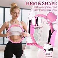 Kit d'accessoires de yoga et Pilates pour l'entraînement : ballon de yoga, anneau de Pilates, bande de résistance et kit de Pilates pour étirements