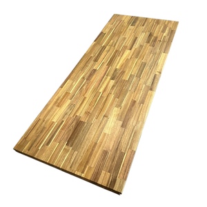 Diseño moderno FSC Golden Teak Acacia Tablero articulado con los dedos Encimera de madera amarilla para cocina o uso doméstico con 1 año de garantía - Product Image 4