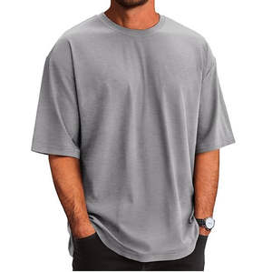 Camisetas Oversize para Hombre, Ecológicas, Transpirables, Estampadas o Lisas, Teñidas, 400GSM, Estilo Urbano, Venta al Por Mayor - Product Image 1