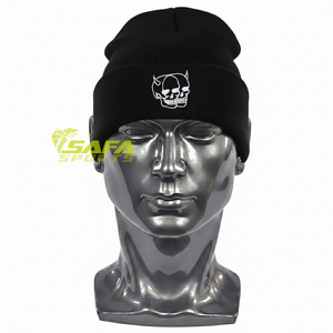 Bonnet tactique pour hommes, bonnet en tricot acrylique pour le paintball, bonnet d'hiver, logo brodé personnalisé, OEM, vente en gros, usine - Product Image 4