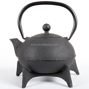 Kyusu 30 Oz Cast Iron Tea Pot Set and <b>Trivet</b> Set - Product Image 1