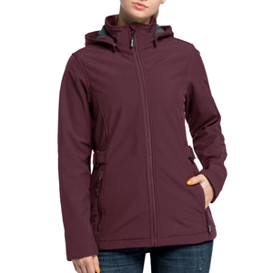 Vestes d'extérieur pour femmes, coupe-vent, imperméables, de haute qualité, avec logo personnalisé, fermeture éclair, légères, à capuche, softshell, 3 couches - Product Image 1
