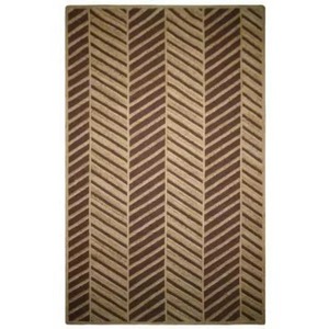 Tapis en jute tressé, écologique, antidérapant, à poils plats, rectangulaire, pour intérieur, design géométrique brun doré, durable - Product Image 2