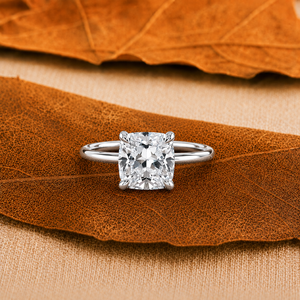 2 Carat Luxury <b>Cushion</b> Cut Lab Grown Diamond Engagement <b>Ring</b> 14K 10K Solid Gold Solitaire <b>Wedding</b> Fine Jewelry For Women Gifts - Product Image 1
