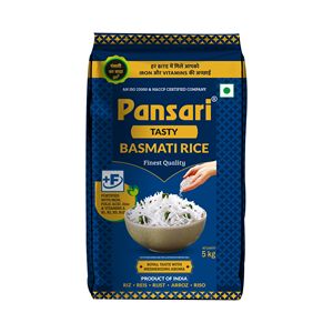 Arroz Basmati Aromático de Grano Largo Premium Pansari, 5 kg, Seco - Product Image 1