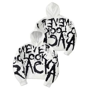 Sudadera con capucha de hombro caído de gran tamaño para hombre Sudaderas con capucha de estilo callejero con estampado personalizado 100% algodón para invierno - Product Image 3