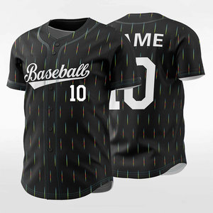 Maillot de baseball personnalisé, design par sublimation, vente en gros de maillots de baseball, uniforme de baseball à deux boutons - Product Image 3
