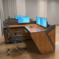 Console de sécurité pour salle de contrôle, poste de travail personnalisé pour centre de commande, mobilier de surveillance et solution opérationnelle