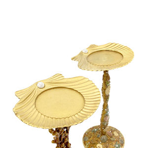 Diseño de caballito de mar, candelabro pintado con aerosol, candelabro hecho a baja temperatura, aleación de Zinc, oro rojo, adorno para el hogar de alta calidad - Product Image 3