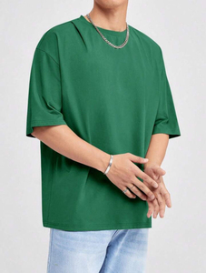 เสื้อยืดวินเทจทรงโอเวอร์ไซส์ ผ้าหนา พิมพ์โลโก้ตามสั่ง คุณภาพสูง ผ้าฝ้ายแท้ สีซีดแบบซันเฟด ทรงไหล่ตก - Product Image 1