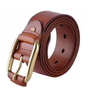 Cinturón de Cuero para Hombre, Cinturón de Cuero Genuino de Vaca de Alta Calidad para Hombre, Cinturón con Hebilla de Moda para Hombre - Product Image 3