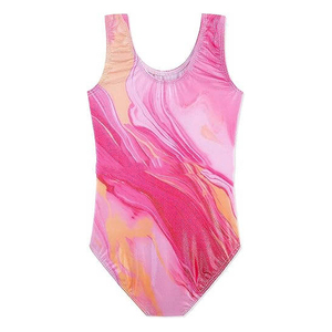 Tenue de danse en spandex pour enfants, justaucorps de gymnastique et de ballet, vêtements de sport ajustables et extensibles pour la pratique et les spectacles des enfants - Product Image 1