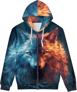 Sudadera con Capucha para Hombre, Diseño Gráfico Impreso por Transferencia de Calor, Personalizada, Invernal, con Cierre de Cremallera, Ecológica, 100% Algodón, Corte Regular, Cierre con Cordón - Product Image 1