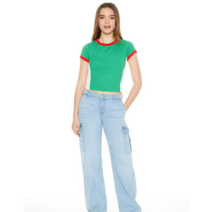 Tops Cortos de Alta Calidad para Mujer, Formales, Ligeros, 100% Algodón, Transpirables, Ecológicos, de Secado Rápido, Ajuste Delgado y Cómodo - Product Image 2