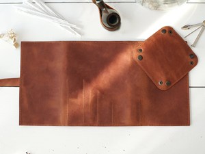 Étui à pipe en cuir Crazy Horse fait main, logo personnalisé, étui de voyage pour pipe à tabac, sac de rangement PRB-0011C - Product Image 6