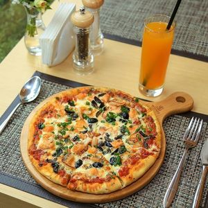 plateau à pizza en bois - Product Image 2