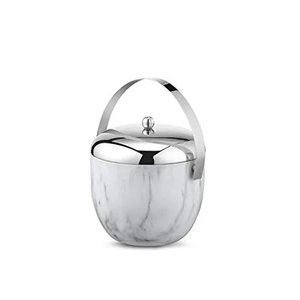 Cubo de hielo de mármol para bebidas, con tapa y asa de acero inoxidable, cubos de hielo personalizados de alta calidad a precio asequible - Product Image 1