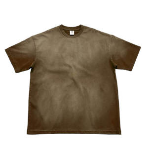 เสื้อยืดแขนสั้นทรงโอเวอร์ไซส์สไตล์วินเทจสำหรับผู้ชาย พิมพ์โลโก้ได้ตามต้องการ ขายดี เป็นมิตรต่อสิ่งแวดล้อม ระบายอากาศได้ดี ผลิตจากผ้าฝ้ายแท้ 100% สีพื้น - Product Image 5