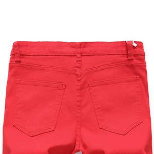Men's Mid Waist Distressed Denim Shorts Ripped Hole Casual Summer Style Breathable Lightweight Straight Leg <b>Jeans</b> Short - Product Image 5
