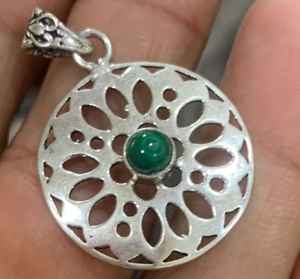 Pendentif en argent sterling avec pierre précieuse allemande, forme poire classique, bijou raffiné pour femme, idéal pour les fêtes - Product Image 1