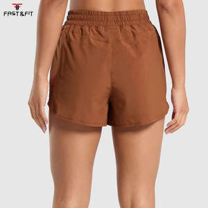 Shorts de bain pour femmes en coton 100% respirant et à séchage rapide, taille haute, vente en gros, été - Product Image 2