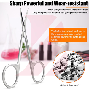 Tijeras para Cutículas de Uñas de Primera Calidad con Cuchillas Afiladas de Acero Inoxidable, Herramienta Profesional para Manicura y Pedicura - Product Image 6