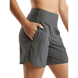 Shorts de sport respirants et à séchage rapide pour femmes, respectueux de l'environnement, taille élastique, logo personnalisable, couleur personnalisable, vêtements de sport de haute qualité pour le cyclisme - Product Image 3