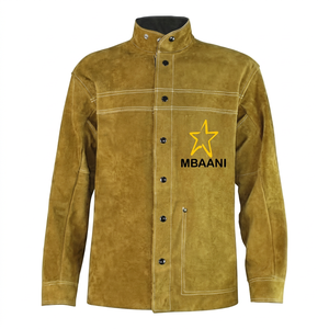 Veste de soudeur en cuir pour homme 2026 – Vêtement de travail de sécurité imperméable et respirant avec fermeture boutonnée pour atelier - Product Image 6