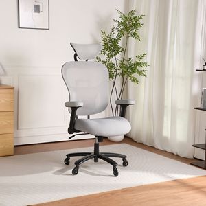 Sedia da Ufficio Ergonomica Grande e Alta con Schienale Regolabile, Poggiatesta Angolabile e Supporto Lombare Adattivo, Sedia Gaming Traspirante in Rete - Product Image 3