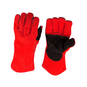 Heat Resistant Industrial Construction Work Hand Safety Welding <b>Gloves</b> Best Quality Cow Split Leather Welder Working <b>Gloves</b> - Product Image 3