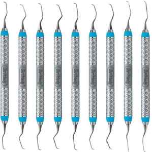9 Piezas de Curetas Dentales Gracey Mini Five, Instrumentos Quirúrgicos para una Eliminación de Sarro Dental Eficaz - Product Image 2