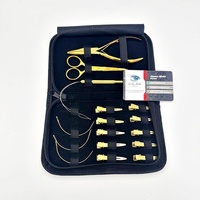 Meilleur prix - Kit d'outils pour extensions de cheveux Lucky Lash - Outils intelligents en acier inoxydable de qualité chirurgicale - Étiquette personnalisée - Durable - Or
