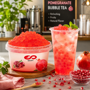 Boba de Cereza de Marca Privada 3.2kg, Ingredientes para Té de Burbujas, OEM ODM, Fábrica de Taiwán, Botella KEIFU - Product Image 5