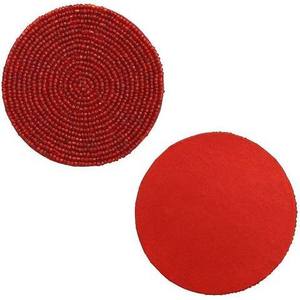 Vintage Inspired Crystal Beaded <b>Table</b> <b>Coasters</b> Heat Resistant Premium Craftsmanship Coffee <b>Table</b> Mats & Pads - Product Image 4