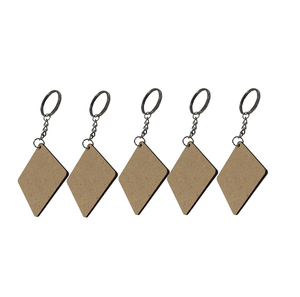 Best Quality MDF Keychain Sublimation Wood Keychain Blanks Customized Size Hot MDF Keychain <b>Keyring</b> - Product Image 4