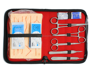 Kit Completo de Instrumentos para Práctica de Sutura, Manual, Certificado CE ISO, OEM ODM, Acero Inoxidable, Entrenamiento para Estudiantes de Medicina, Venta al Por Mayor - Product Image 1