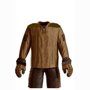 Tenue de hockey sur glace courte personnalisée, écologique, antibactérienne, anti-UV, respirante, nouveau style, ensemble en polyester, service OEM - Product Image 1