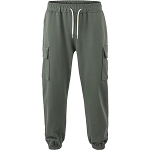 Breathable Long Ankle Length Sportswear Sweatpants Reinforced Stitched High Street Fashion Clothes Cargo Joggers Pants - Product Image 3