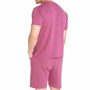 Custom Men Shirt and Shorts <b>Set</b> Quick Dry Polyester Summer Two Piece Outfit Breathable Clothing OEM Manufacturer - Product Image 3