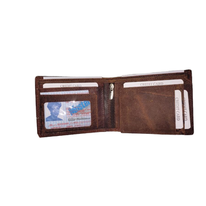 Portefeuille et sac à main en cuir véritable pour homme de qualité supérieure, personnalisé OEM ODM, avec broderie de lettres, imperméable - Product Image 1