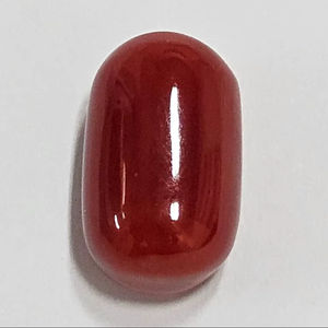 Coral Rojo Natural Italiano en Forma de Cabujón, Color Sangre, Gema de Alta Calidad, Gema Suelta para Joyería - Product Image 1