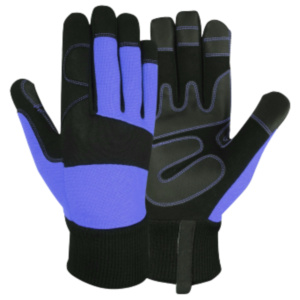 Guantes de Seguridad Resistentes a Impactos de Alta Calidad, Reforzados con Cuero Sintético, Látex y Amara, para Trabajo Mecánico - Product Image 3