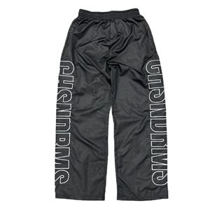 Custom High Street Fashion Gym Pants Casual Custom New Design Baggy <b>Red</b> With White Stripe Loose <b>Flared</b> Pants Men - Product Image 4