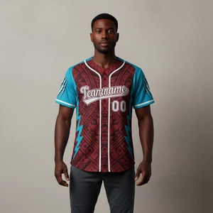 2025 New Arrival High Quality Breathable Baseball <b>Softball</b> <b>Uniform</b> Set 100% Polyester <b>Customized</b> Team Name V-neck Collar Unisex - Product Image 1