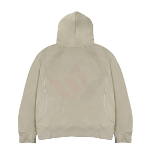 Sudadera Negra para Hombre con Cuello Alto y Cierre de Cremallera, Corte Regular, Poliéster Transpirable, Ecológica, con Logotipo Frontal, Estilo Casual para Otoño - Product Image 2