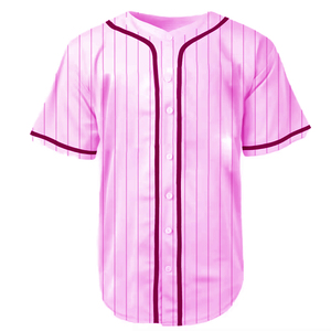 Camiseta Deportiva Transpirable de Béisbol de Poliéster y Algodón, Diseño Personalizado de Secado Rápido, Color Liso, para Equipos, Verano - Product Image 1