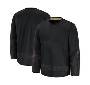 Camiseta de Hockey Personalizada con Franjas y Logotipo del Equipo, Bordado Personalizado, Uniforme Transpirable, de Secado Rápido e Impermeable para Hockey sobre Hielo - Product Image 1