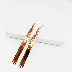 Pinces isolantes pour extensions de cils, outils de salon, pinces courbées pour extensions de cils volume, pinces droites pour extensions de cils - Product Image 5